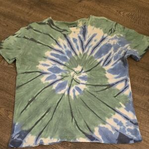 Ross Sportswear Tie-Dye Tee - Green‎ and Blue Burst